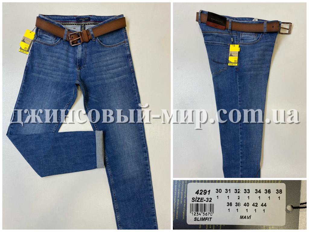Мужские Джинсы Archiles (Большие размеры) 34 длина