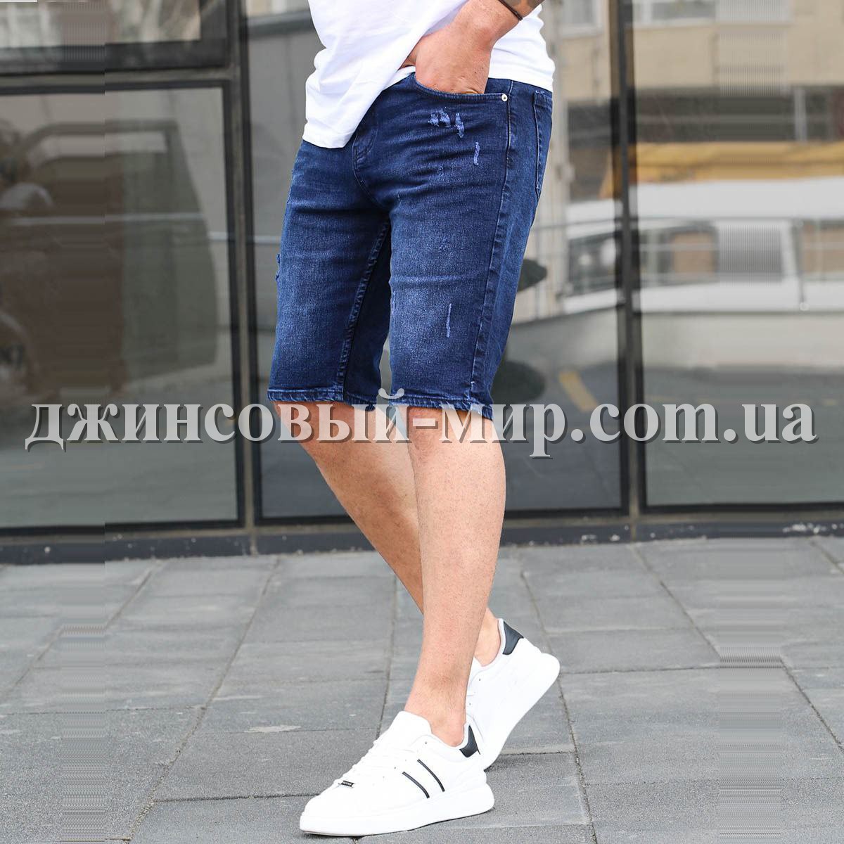 Мужские Джинсовые Бриджи Madmext