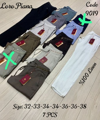 Мужские Льняные Джинсы Loro Piana  (длина 34)