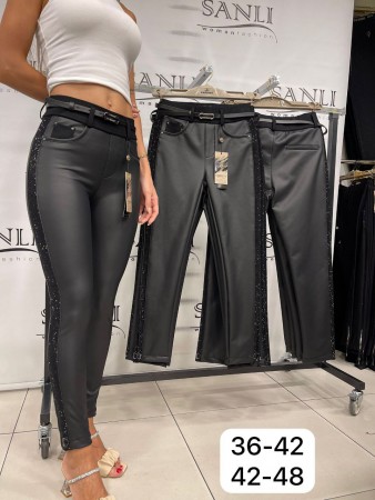 Женские Брюки Из Эко Кожи Carmito (Большие размеры)