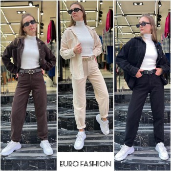 Женские Вельветовые Брюки Euro Fashion
