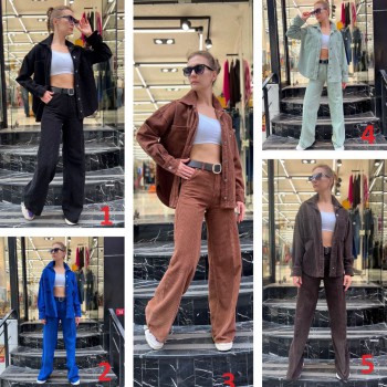 Женская Вельветовая Рубашка Euro Fashion