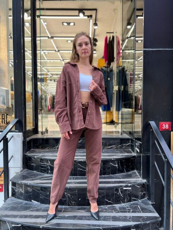 Женская Вельветовая Рубашка Euro Fashion